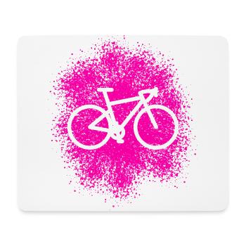 Gravel Bike Road Bike Cyclist - Mouse Pad (horizontal) - white - Front