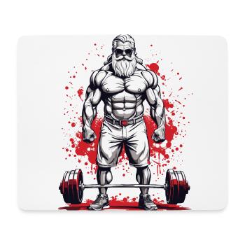 Eiserner Veteran Bodybuilding Ästhetik Kraftsport - Mousepad (Querformat) - Weiß - Vorne