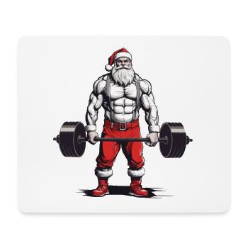 Lustiges Weihnachten Deadlift Bodybuilding Design - Mousepad (Querformat) - Weiß - Vorne