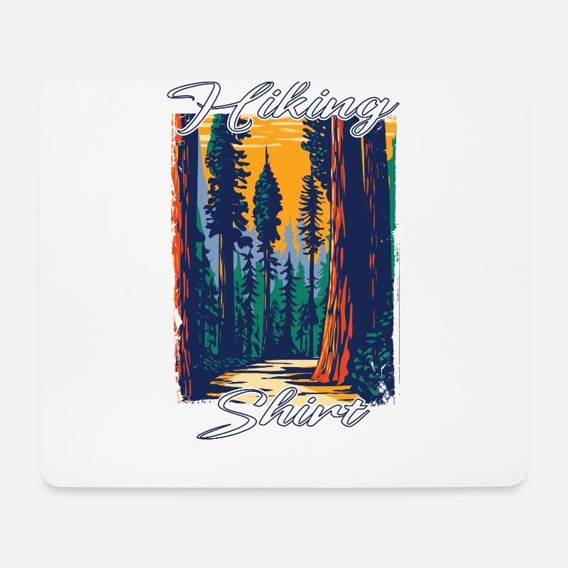 Machen Sie Eine Wanderung Natur Wandern - Mousepad (Querformat) - Weiß
