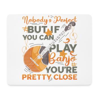 Perfekter Banjospieler, Liebe Zum Banjo-spielen - Mousepad (Querformat) - Weiß - Vorne