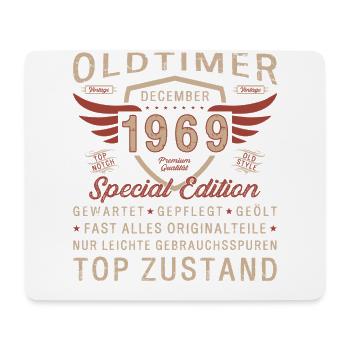 54. Geburtstag Oldtimer Dezember Jahrgang 1969 - Mousepad (Querformat) - Weiß - Vorne