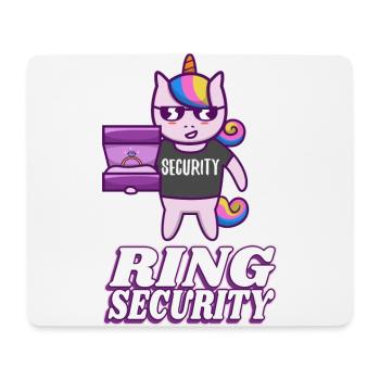 Ring Security Wedding - Mousepad (Querformat) - Weiß - Vorne