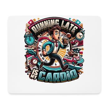 Running Late Humor Sarkasmus Immer Zu Spät Kommen - Mousepad (Querformat) - Weiß - Vorne