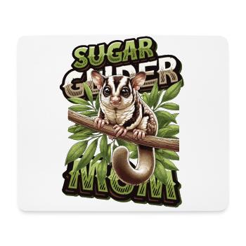 Australische Sugar Glider Kurzkopfgleitbeutler - Mousepad (Querformat) - Weiß - Vorne