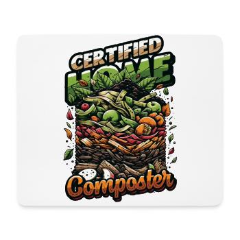 Composting Enthusiast Vermiculture Kompostierung - Mouse Pad (horizontal) - white - Front