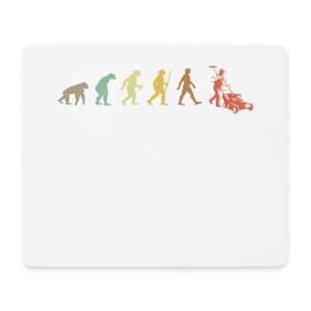 Gardening Retro Plant Lover Evolution Funny Garden - Mouse Pad (horizontal) - white - Front