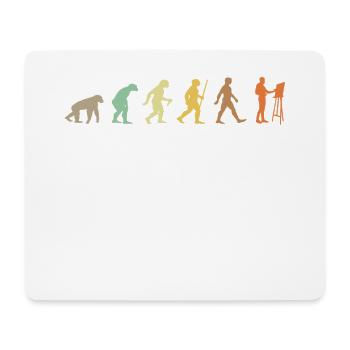 Painting Retro Artist Art Evolution Paint Palette - Mouse Pad (horizontal) - white - Front