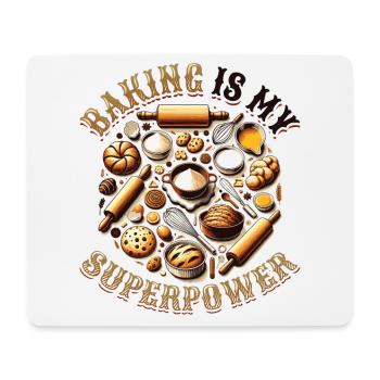 Pâtisserie Superpower Boulanger Dessert Confiseur - Tapis de souris (format paysage) - blanc - Devant