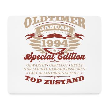 30. Geburtstag Oldtimer Januar Jahrgang 1994 - Mousepad (Querformat) - Weiß - Vorne