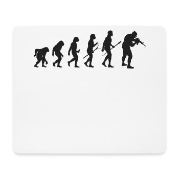 Évolution Militaire - Tapis de souris (format paysage) - blanc - Devant
