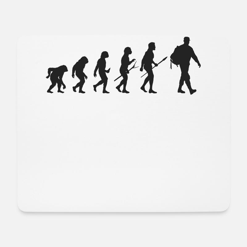 Bewaffnet mit der Erde, der natürlichen Evolution - Mousepad (Querformat) - Weiß