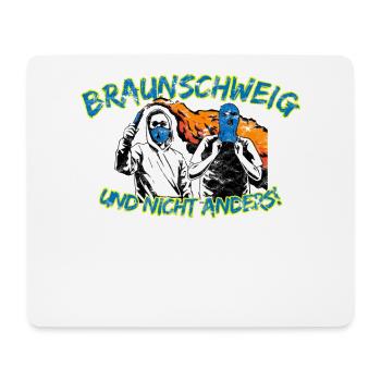 Braunschweig und nicht anders UPDATE - Mousepad (Querformat) - Weiß - Vorne