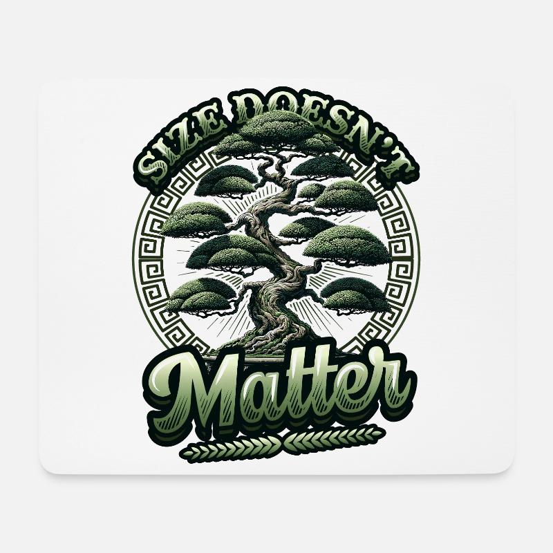 Growing Bonsai Small Japanese Bonsai Tree - Mouse Pad (horizontal) - white