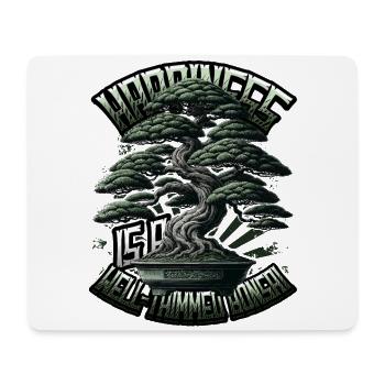Japanischer Bonsai - Mousepad (Querformat) - Weiß - Vorne
