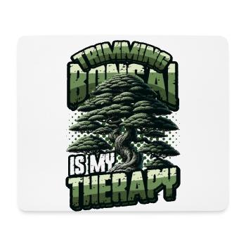 Das Trimmen Von Bonsai Ist Meine Therapie Bonsai - Mousepad (Querformat) - Weiß - Vorne
