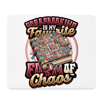 Mädchen Scrapbooking Enthusiast Scrapbook - Mousepad (Querformat) - Weiß - Vorne
