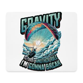 Fallschirmspringen Parachute Skydiving Paraglider - Mousepad (Querformat) - Weiß - Vorne