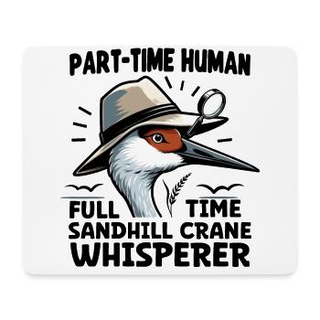 Sandhill Crane Lovers Bird Watching - Mouse Pad (horizontal) - white - Front