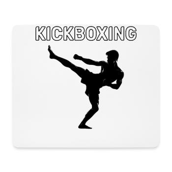 Kickboxing FIghter Kickboxer - Tapis de souris (format paysage) - blanc - Devant