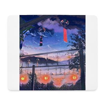 Die Berge Japans - Mousepad (Querformat) - Weiß - Vorne