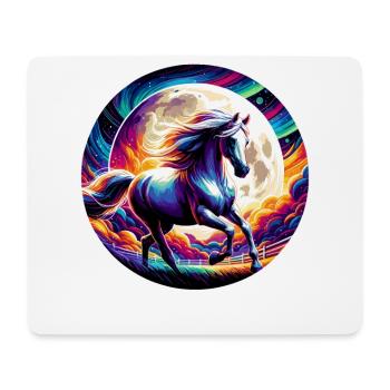 Arabische Pferdekunst - Mousepad (Querformat) - Weiß - Vorne