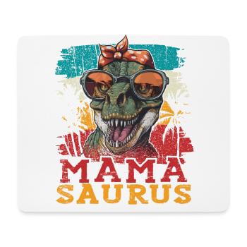 Dino Mamasaurus Mama Momsaurus T Rex - Mouse Pad (horizontal) - white - Front