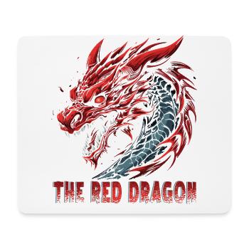 Traditioneller Japanischer Drache Der Rote Drache - Mousepad (Querformat) - Weiß - Vorne
