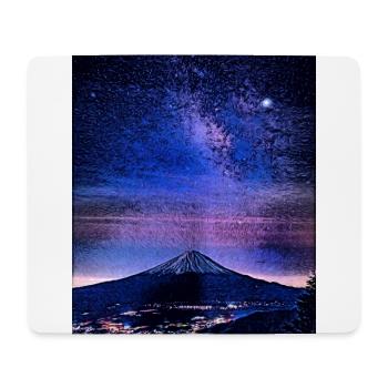 Mt. Fuji at Night, Japan - Mouse Pad (horizontal) - white - Front