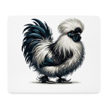 Silkie Chicken Silkie Bird Silkies Fluffy Chickens - Mouse Pad (horizontal) - white - Front