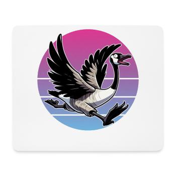 Wütende Kanadische Gans - Mousepad (Querformat) - Weiß - Vorne