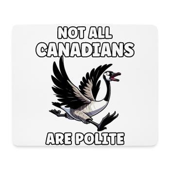 Oie canadienne en colère Meme Canadiens - Tapis de souris (format paysage) - blanc - Devant