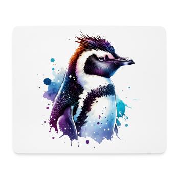 Crested Penguin Cute Penguin - Mouse Pad (horizontal) - white - Front