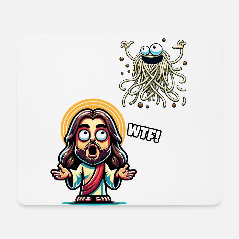 Lustiger Atheist Jesus Weihnachten - Mousepad (Querformat) - Weiß
