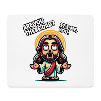 Lustige christliche atheistische Wissenschaft Anti-Religion - Mousepad (Querformat) - Weiß - Vorne