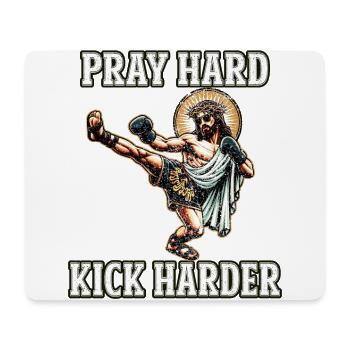 Funny Muay Thai Lord Jesus saying Christian Gift - Mouse Pad (horizontal) - white - Front