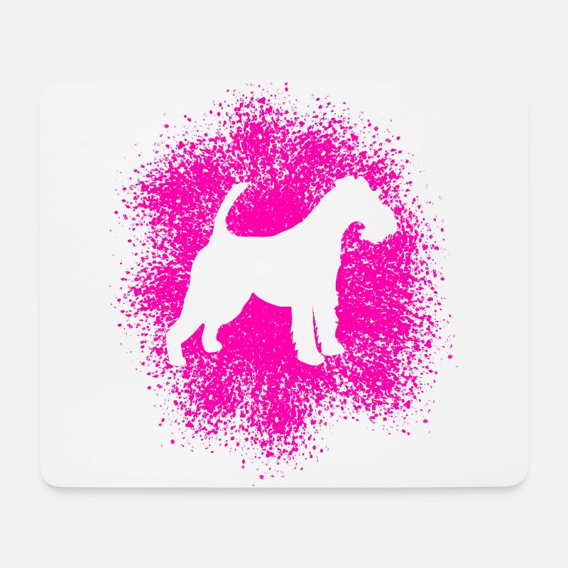 Drahthaar-Foxterrier für Hundeliebhaber - Mousepad (Querformat) - Weiß