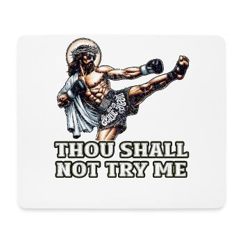 Funny Muay Thai Lord Jesus saying Christian Gift - Mouse Pad (horizontal) - white - Front