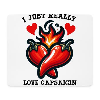 Scharfes Essen Liebhaber Von Chili Peppers Chef - Mousepad (Querformat) - Weiß - Vorne