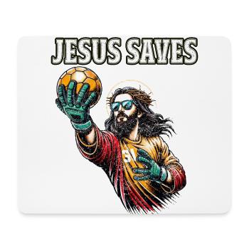 Lustiger Handballspieler Jesus Christian Geschenk - Mousepad (Querformat) - Weiß - Vorne