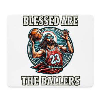 Lustiger Basketball Spruch Jesus Basketball Geschenk - Mousepad (Querformat) - Weiß - Vorne
