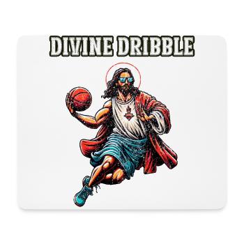 Funny Jesus Basketball Gift - Mouse Pad (horizontal) - white - Front