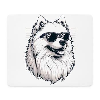Samoyed Dog Gifts Cute Samoyed Dog Graphic - Mouse Pad (horizontal) - white - Front