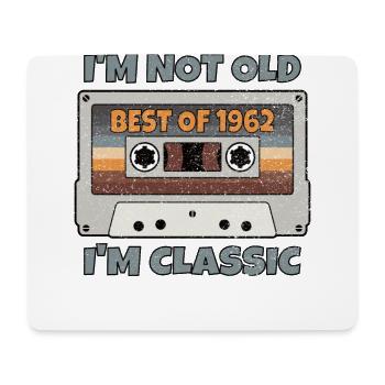 I'M NOT OLD I'M CLASSIC BETS OF 1962 Vintage gift - Mouse Pad (horizontal) - white - Front