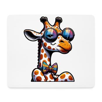 Niedliche Giraffe Gezeichnete Giraffe - Mousepad (Querformat) - Weiß - Vorne