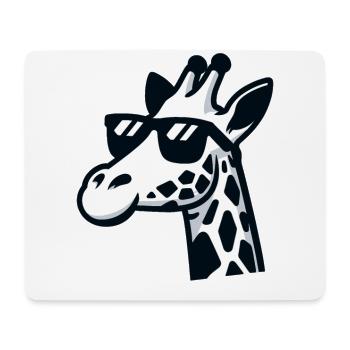 Lustige Giraffen gezeichnete Giraffe Geschenk - Mousepad (Querformat) - Weiß - Vorne