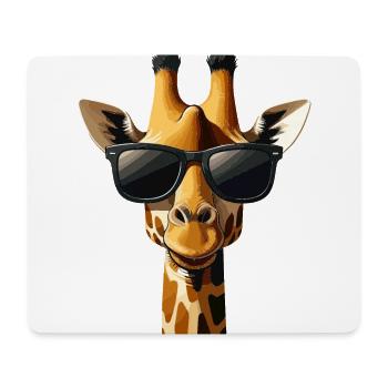 Lustige Giraffen gezeichnete Giraffe Geschenk - Mousepad (Querformat) - Weiß - Vorne