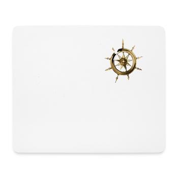 Boating Dad Boat Captain Pontoon Sailor Cruising - Mousepad (Querformat) - Weiß - Vorne