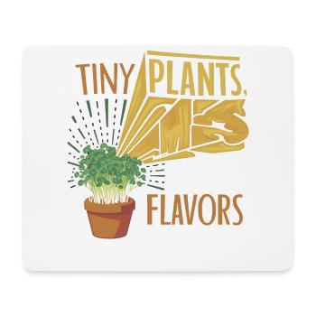 vegan farming, growing sprouts and - Mouse Pad (horizontal) - white - Front