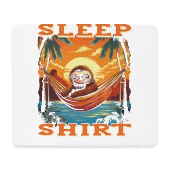 Relax with our "sleep sloth" design - Mouse Pad (horizontal) - white - Front